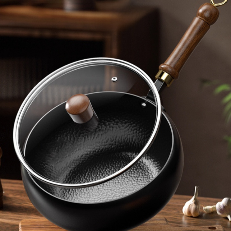 Soup Kettle Warmer - Stovetop-Safe Non-Coating Cast Iron Pot, Large
