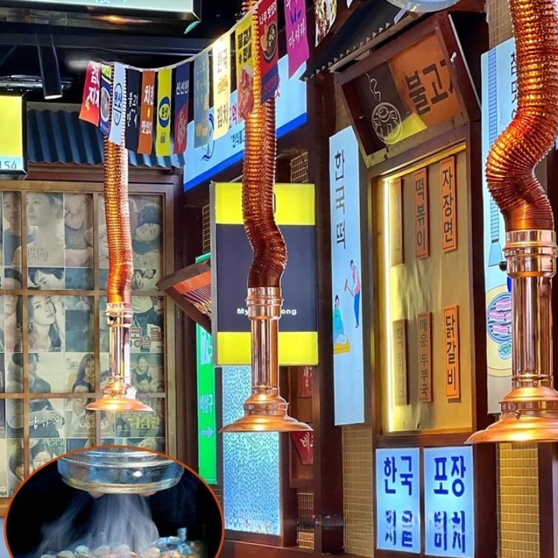 Commercial Kitchen Ventilation System - ‌Korean BBQ Exhaust Pipe - Heavy-Duty