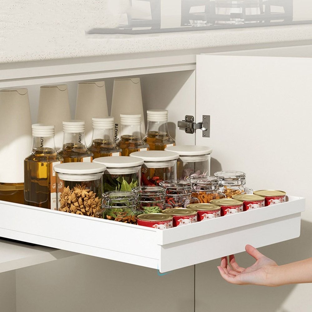 Commercial Kitchen Swing Door - Pull-out Kitchen Storage Rack Large Capacity