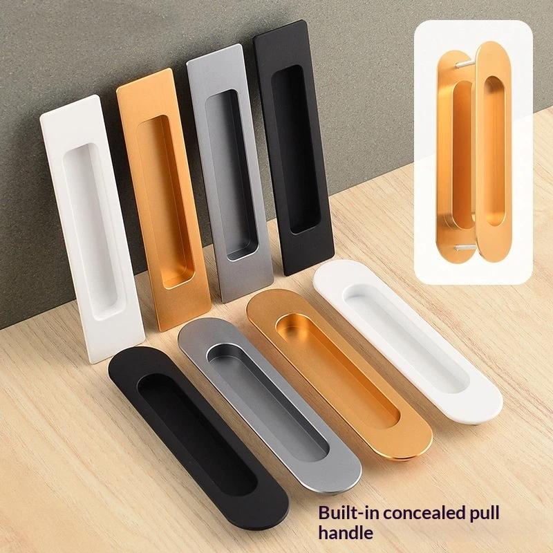 Commercial Kitchen Swing Door - Sliding Door Hidden Pull Handle Cabinet