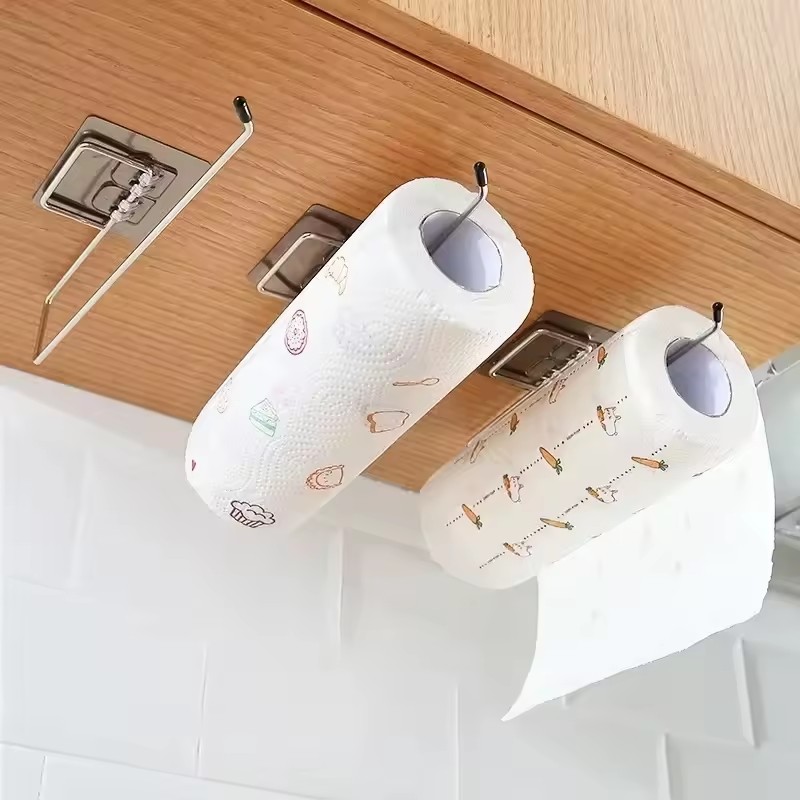 Commercial Kitchen Towels - 1PCS Kitchen Paper Towel Holder Adhesive