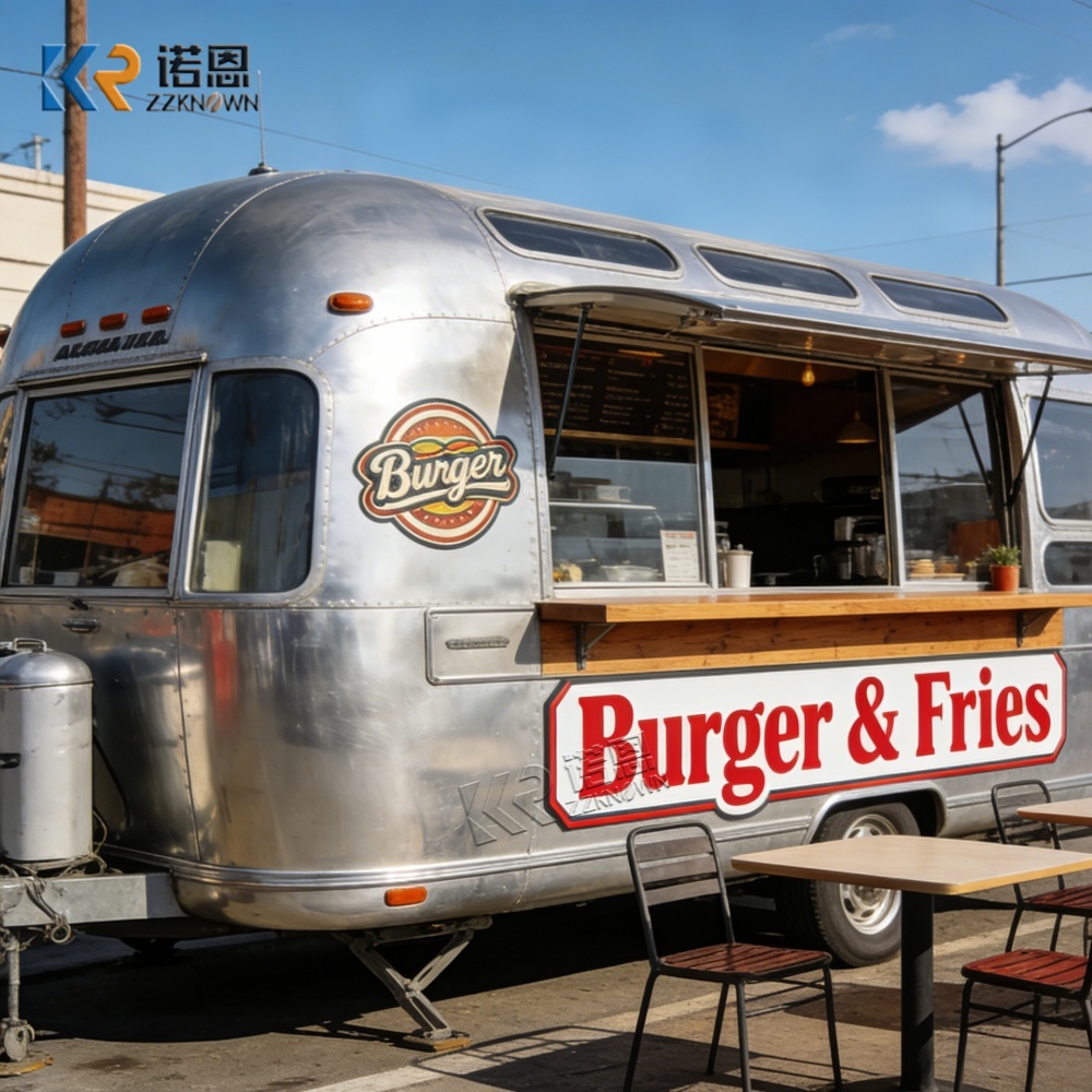 Commercial Kitchen Windows - Commercial Mobile Food Trailer with Dual