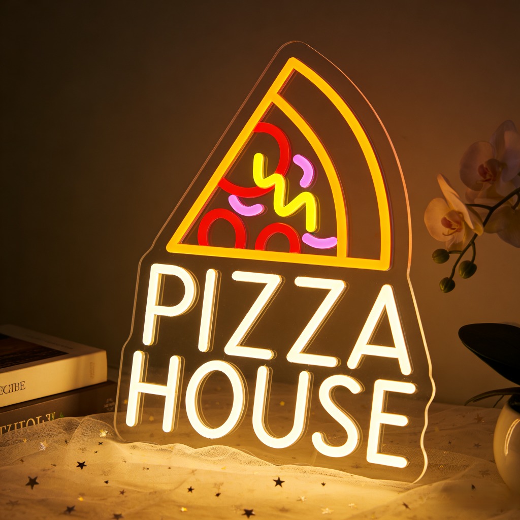 Commercial Kitchen Windows - Pizza House Neon Sign USB Dimmable