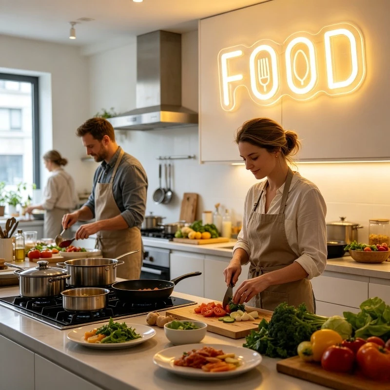 Food Neon Sign for Food Shop W - Commercial Kitchen Windows review and price