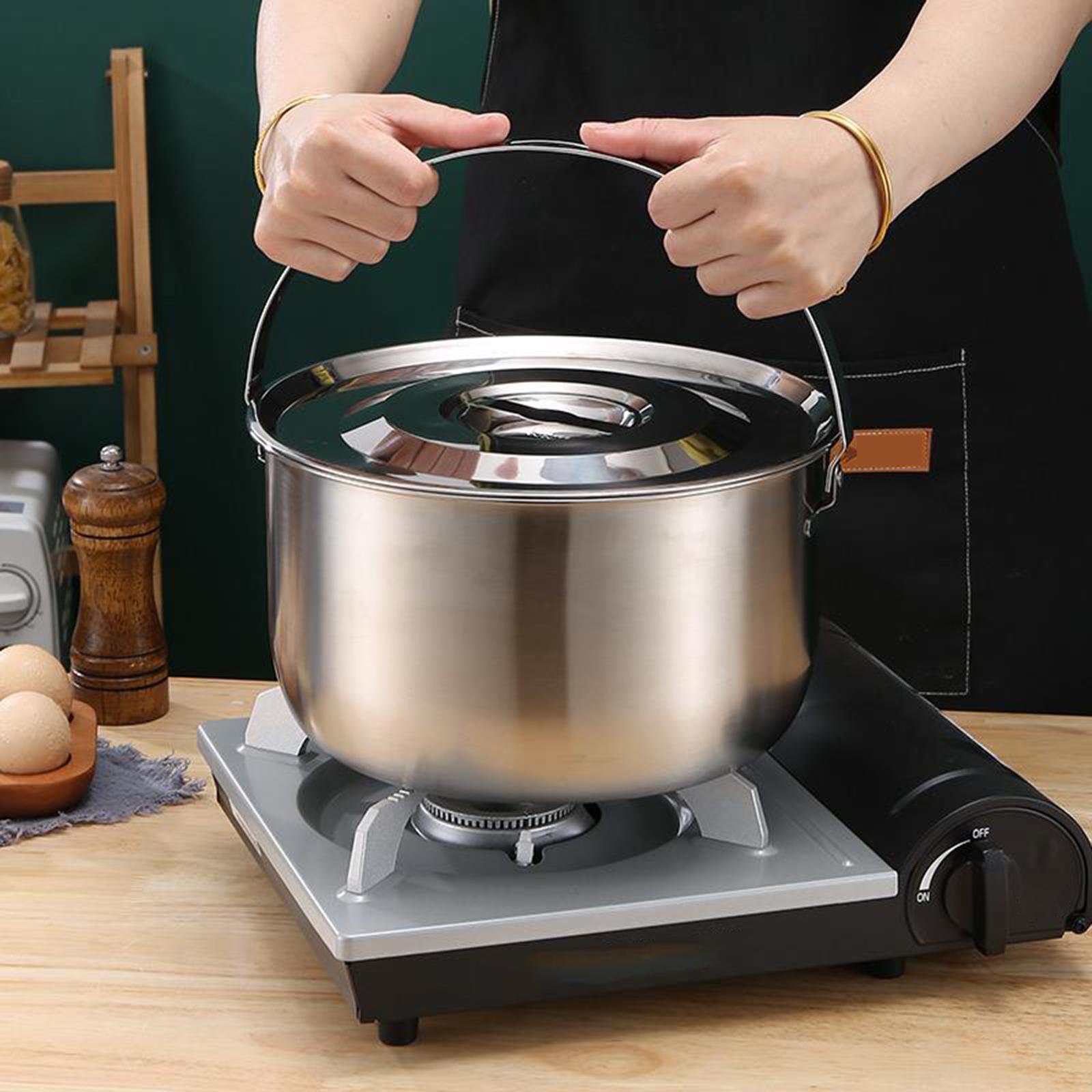 304 SUS Outdoor Camping Pot wi - Soup Kettle Warmer review and price