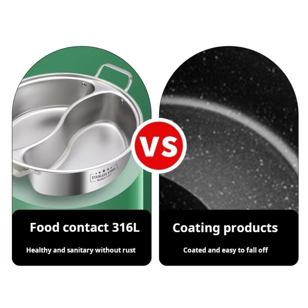 316 Stainless Steel Twin Divid - Soup Kettle Warmer review and price