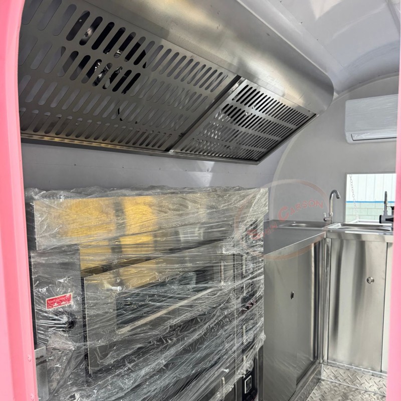 Pink Fiberglass Food Trailer C - Commercial Kitchen Windows review and price