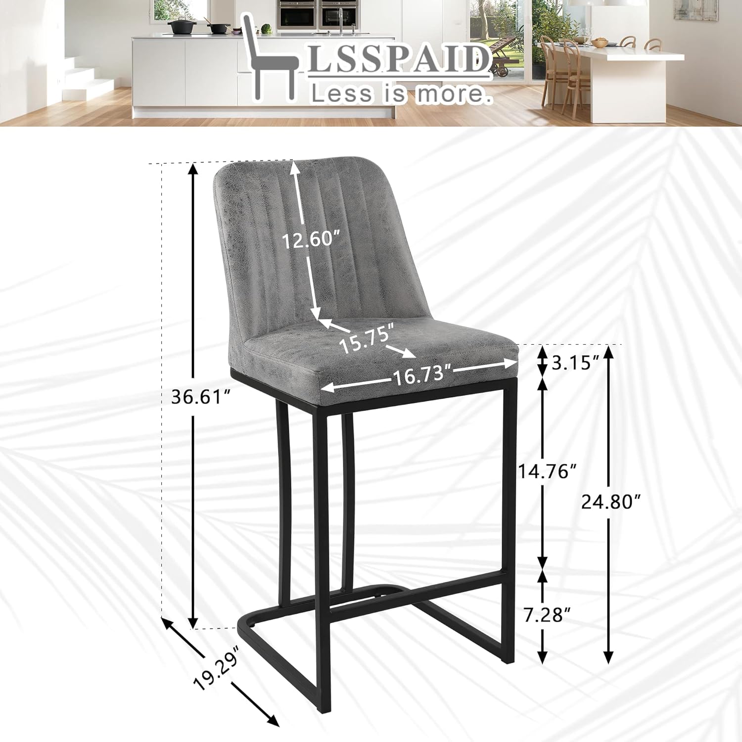 24.8 inch Bar Stools Set of 4, - Commercial Kitchen Set review and price