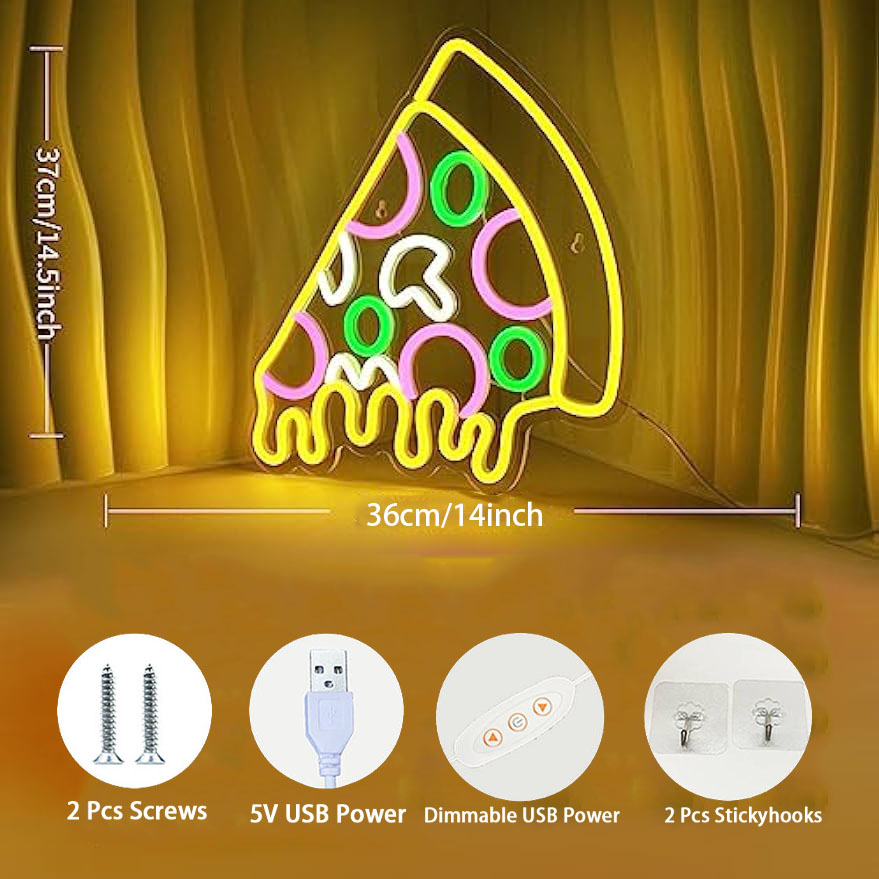 Pizza LED Neon Sign for Food S - Commercial Kitchen Windows review and price