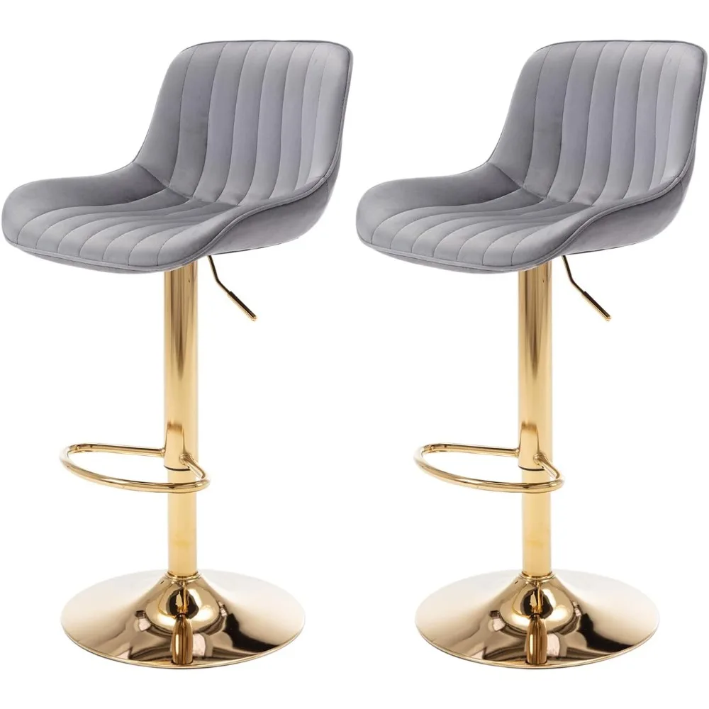 Modern Gold Velvet Bar Stools  - Commercial Kitchen Set review and price