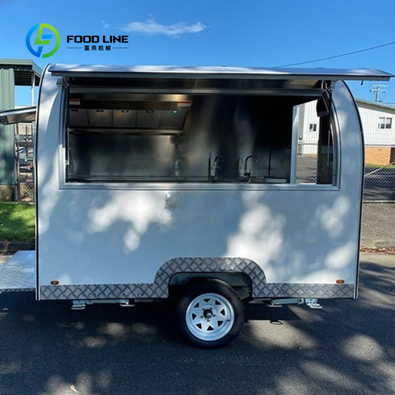 Customized Round Food Trailer  - Commercial Kitchen Windows review and price