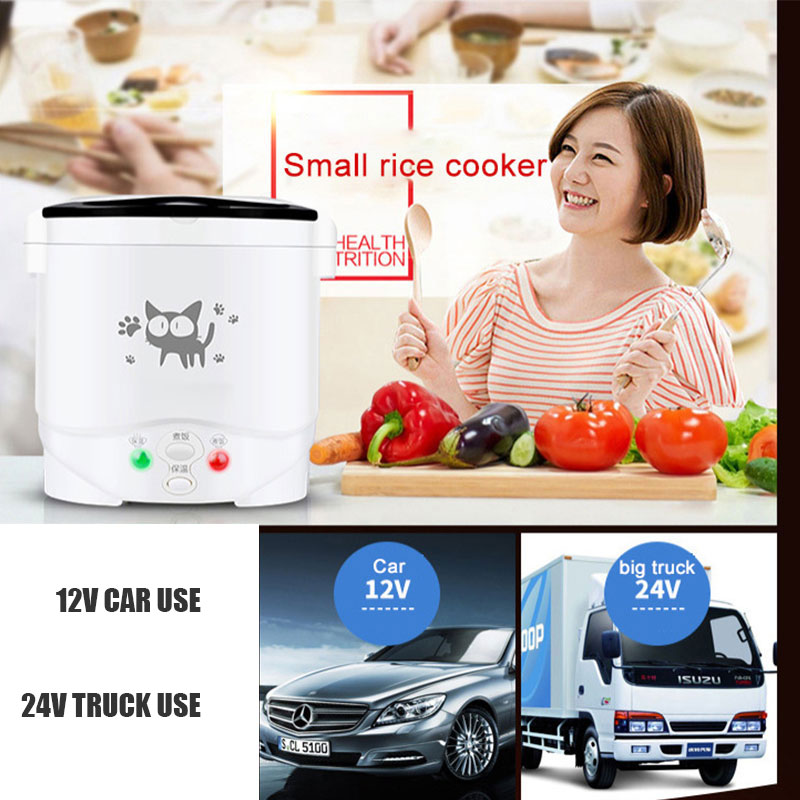 12V 24V Mini Rice Cooker Car T - Soup Kettle Warmer review and price