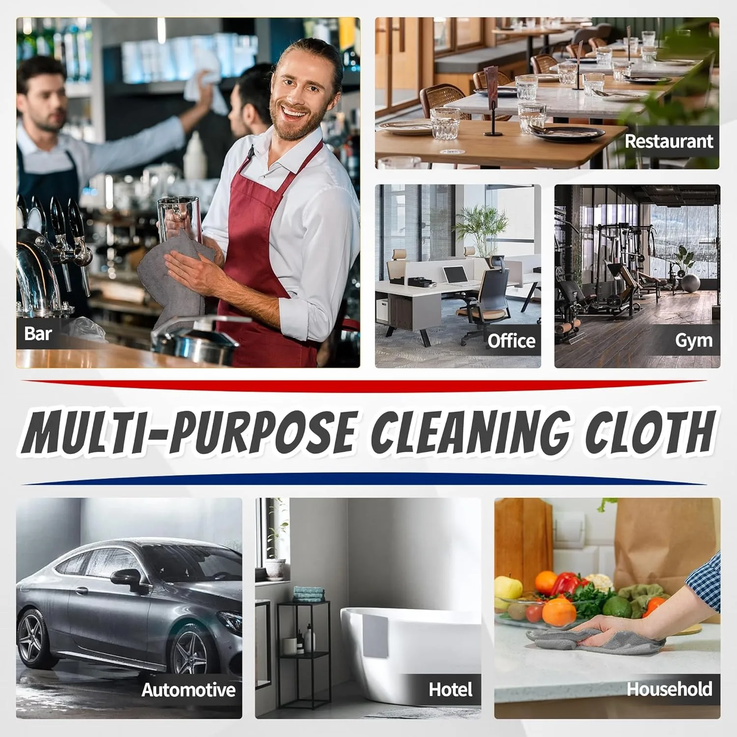 1/50pcs Microfiber Cleaning Cl - Commercial Kitchen Towels review and price