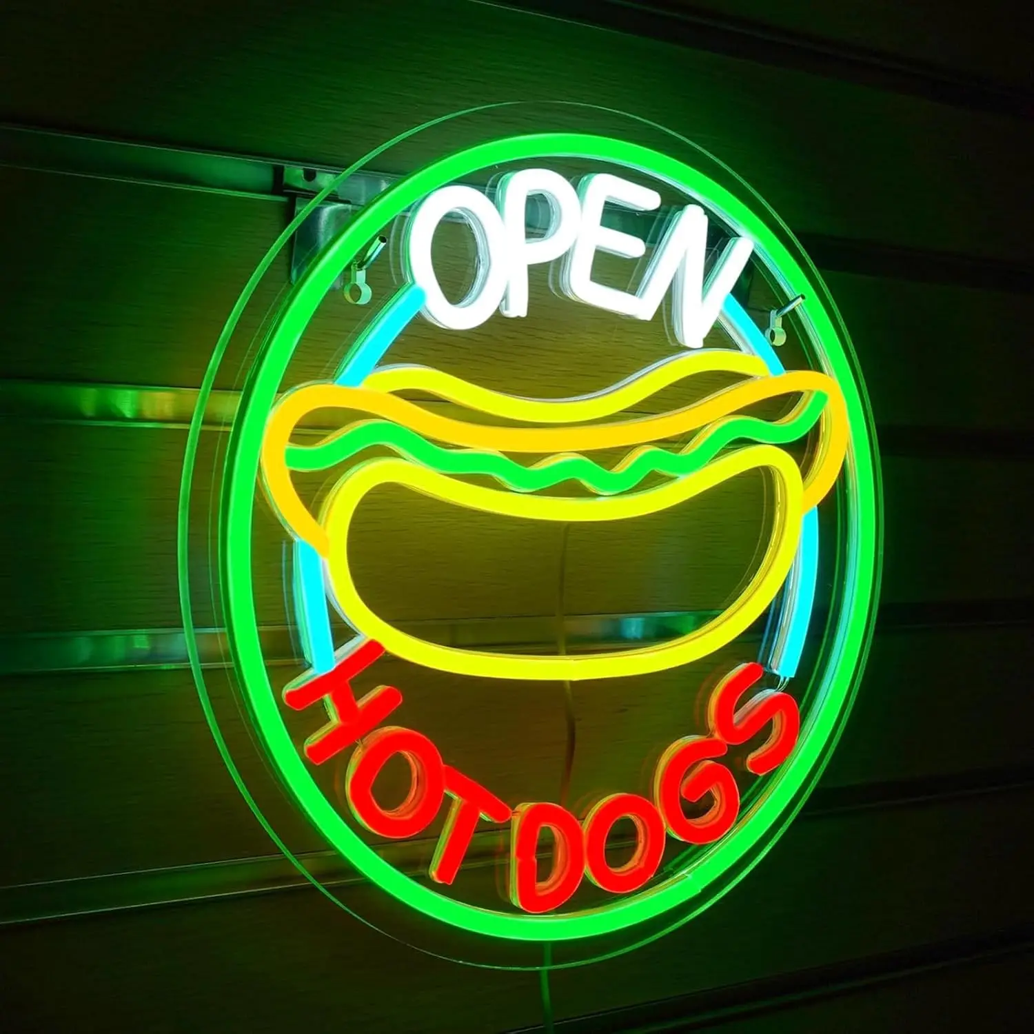 Hot Dog Open LED Neon Sign for - Commercial Kitchen Windows review and price