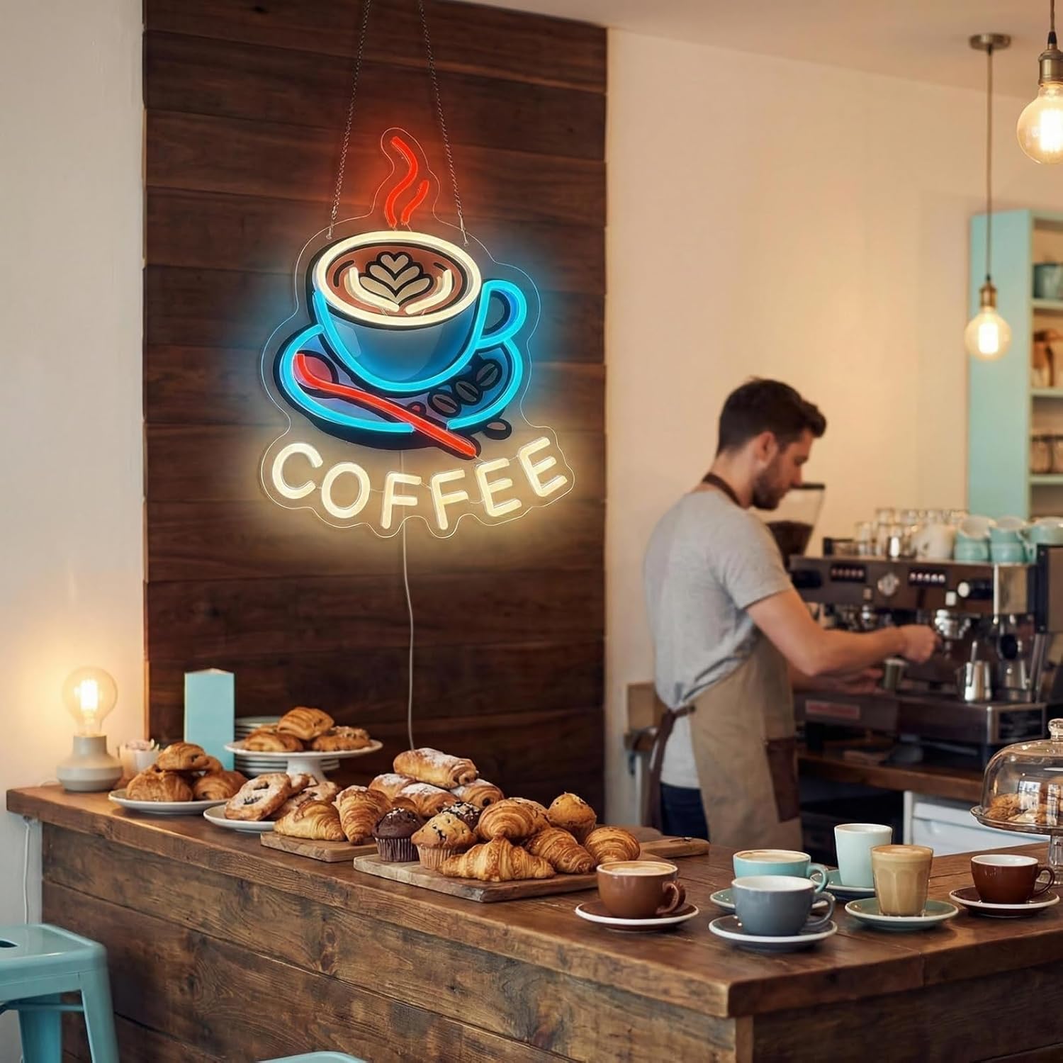 Coffee Neon Sign USB Powered L - Commercial Kitchen Windows review and price